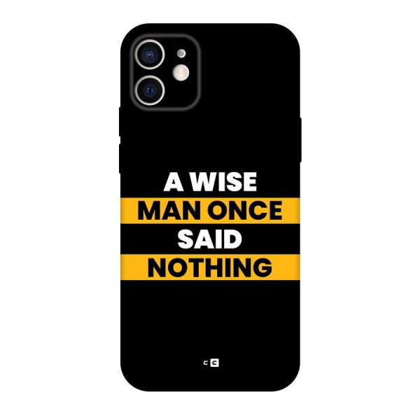 Wise Man Back Case for iPhone 12 Pro